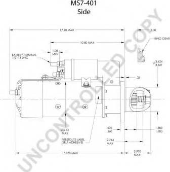 Prestolite Electric MS7-401A - Starter autospares.lv