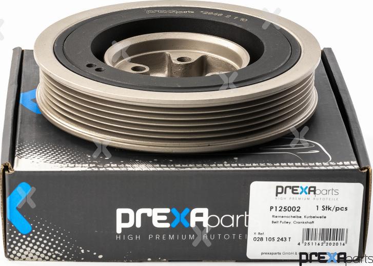 PREXAparts P125002 - Belt Pulley, crankshaft autospares.lv