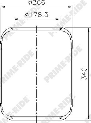 Prime-Ride 9006 - Bellow, air suspension autospares.lv