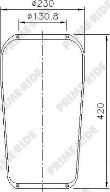 Prime-Ride 9002 - Bellow, air suspension autospares.lv