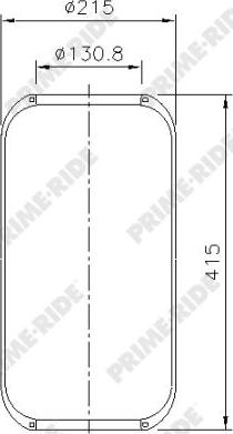 Prime-Ride 9013 - Bellow, air suspension autospares.lv