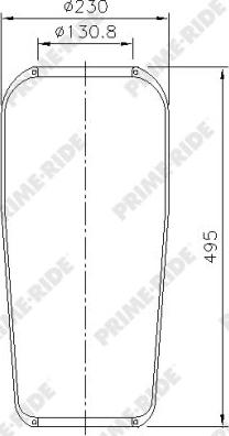 Prime-Ride 9012 - Bellow, air suspension autospares.lv