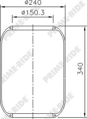 Prime-Ride 8015 - Bellow, air suspension autospares.lv