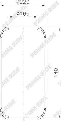 Prime-Ride 8028 - Bellow, air suspension autospares.lv