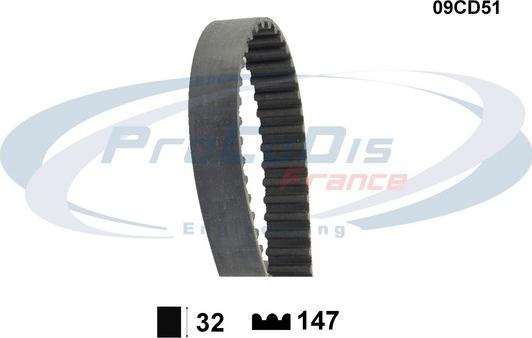 Procodis France 09CD51 - Timing Belt autospares.lv