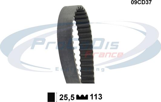 Procodis France 09CD37 - Timing Belt autospares.lv