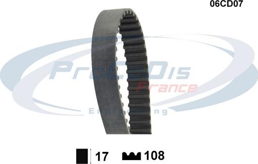 Procodis France 06CD07 - Timing Belt autospares.lv