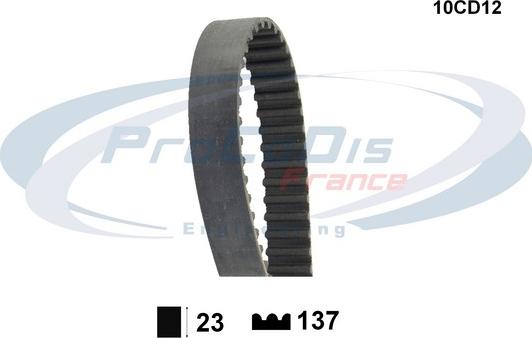 Procodis France 10CD12 - Timing Belt autospares.lv