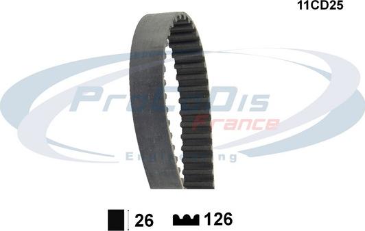 Procodis France 11CD25 - Timing Belt autospares.lv