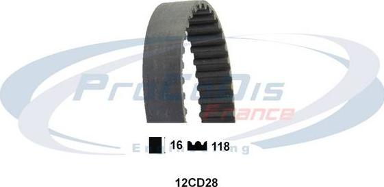 Procodis France 12CD28 - Timing Belt autospares.lv