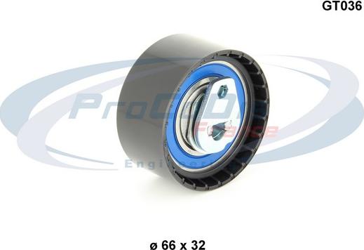 Procodis France GT036 - Tensioner Pulley, timing belt autospares.lv