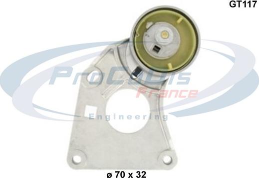 Procodis France GT117 - Tensioner Pulley, timing belt autospares.lv