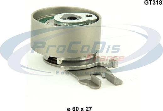 Procodis France GT318 - Tensioner Pulley, timing belt autospares.lv