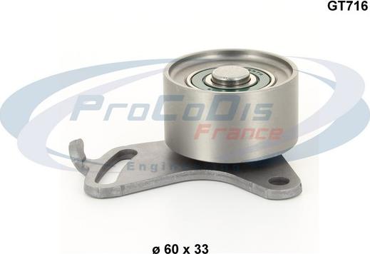 Procodis France GT716 - Tensioner Pulley, timing belt autospares.lv