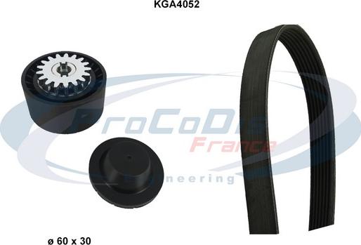 Procodis France KGA4052 - V-Ribbed Belt Set autospares.lv