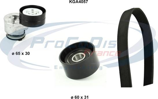 Procodis France KGA4057 - V-Ribbed Belt Set autospares.lv