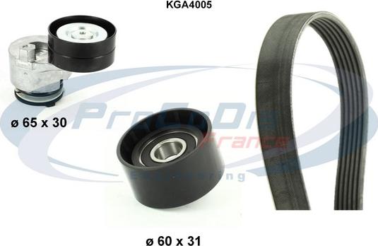 Procodis France KGA4005 - V-Ribbed Belt Set autospares.lv