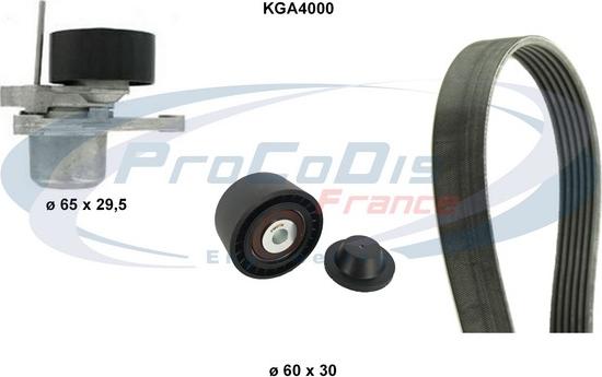 Procodis France KGA4000 - V-Ribbed Belt Set autospares.lv