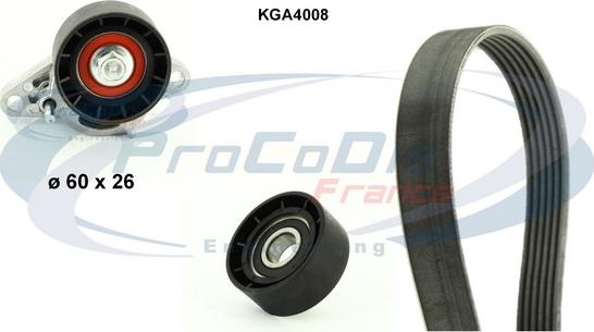 Procodis France KGA4008 - V-Ribbed Belt Set autospares.lv