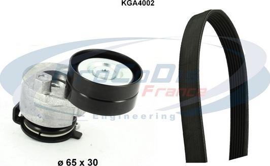 Procodis France KGA4002 - V-Ribbed Belt Set autospares.lv