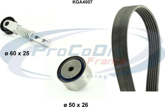 Procodis France KGA4007 - V-Ribbed Belt Set autospares.lv