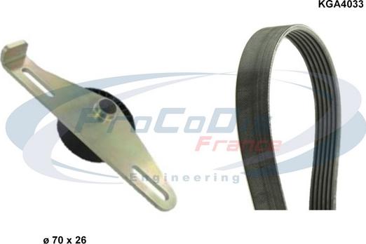 Procodis France KGA4033 - V-Ribbed Belt Set autospares.lv