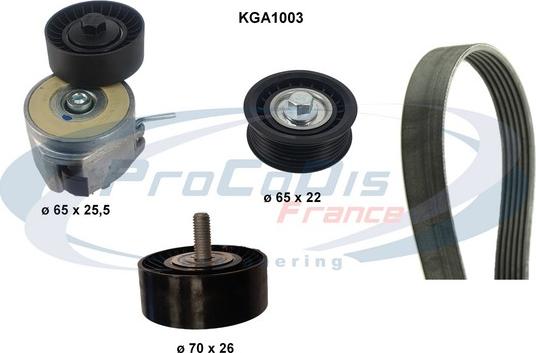 Procodis France KGA1003 - V-Ribbed Belt Set autospares.lv