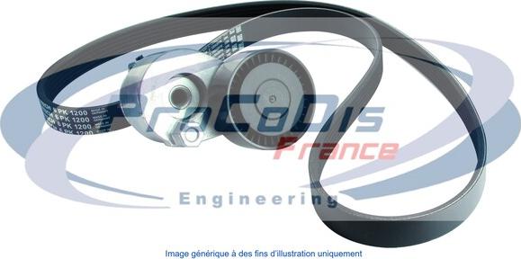 Procodis France KGA2068 - V-Ribbed Belt Set autospares.lv