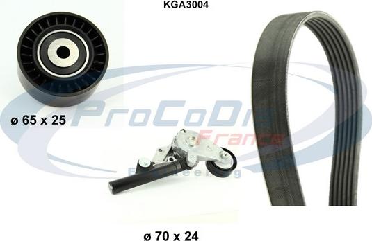 Procodis France KGA3004 - V-Ribbed Belt Set autospares.lv