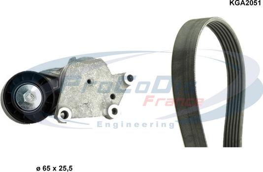 Procodis France KGA2051 - V-Ribbed Belt Set autospares.lv