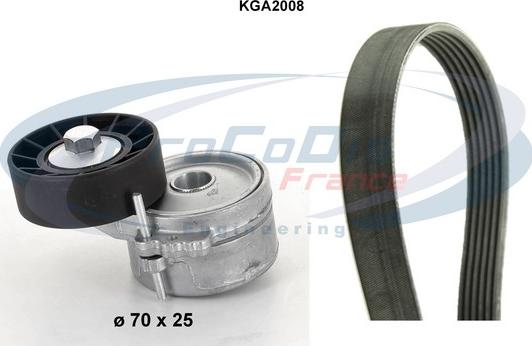 Procodis France KGA2008 - V-Ribbed Belt Set autospares.lv