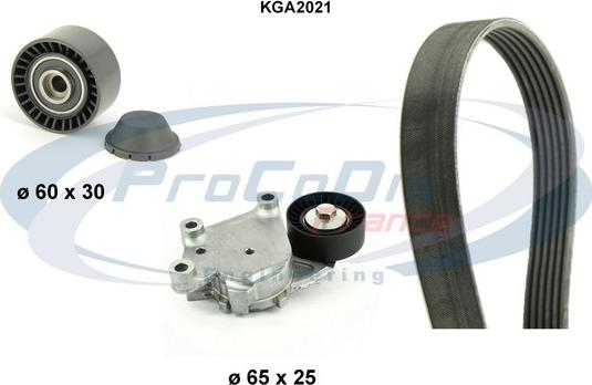 Procodis France KGA2021 - V-Ribbed Belt Set autospares.lv