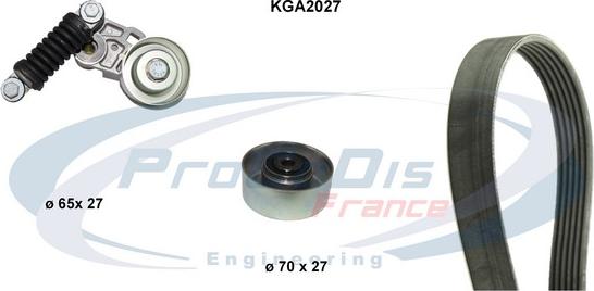 Procodis France KGA2027 - V-Ribbed Belt Set autospares.lv