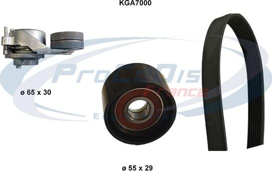 Procodis France KGA7000 - V-Ribbed Belt Set autospares.lv