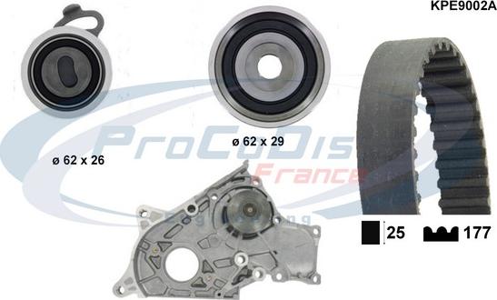 Procodis France KPE9002A - Water Pump & Timing Belt Set autospares.lv