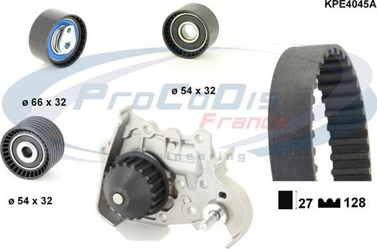 Procodis France KPE4045A - Water Pump & Timing Belt Set autospares.lv