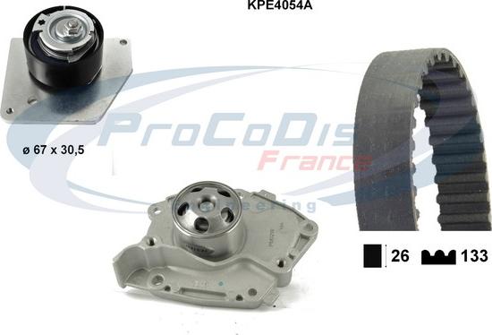 Procodis France KPE4054A - Water Pump & Timing Belt Set autospares.lv