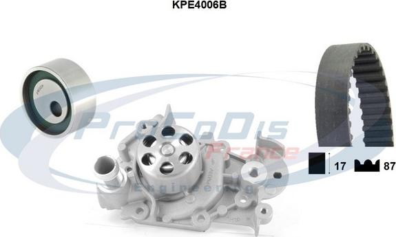 Procodis France KPE4006B - Water Pump & Timing Belt Set autospares.lv