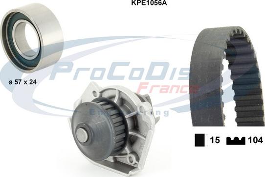 Procodis France KPE1056A - Water Pump & Timing Belt Set autospares.lv