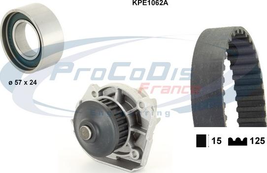 Procodis France KPE1062A - Water Pump & Timing Belt Set autospares.lv