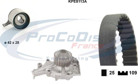 Procodis France KPE8113A - Water Pump & Timing Belt Set autospares.lv