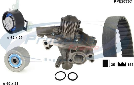 Procodis France KPE2033C - Water Pump & Timing Belt Set autospares.lv