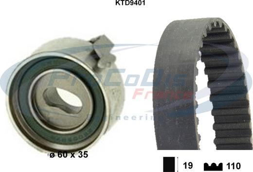 Procodis France KTD9401 - Timing Belt Set autospares.lv