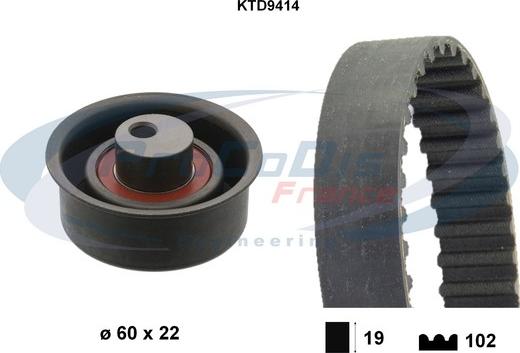 Procodis France KTD9414 - Timing Belt Set autospares.lv