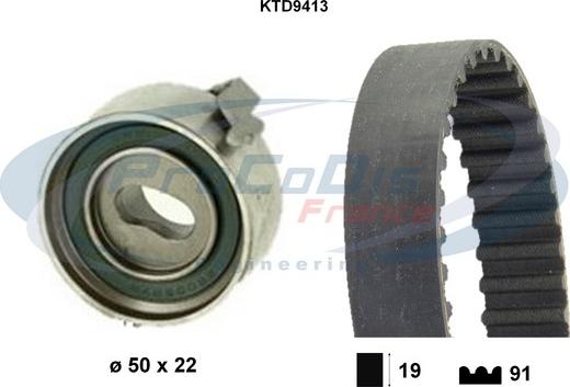 Procodis France KTD9413 - Timing Belt Set autospares.lv