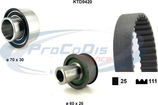 Procodis France KTD9420 - Timing Belt Set autospares.lv