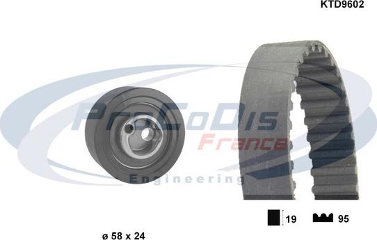 Procodis France KTD9602 - Timing Belt Set autospares.lv