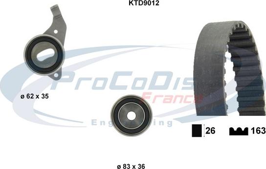 Procodis France KTD9012 - Timing Belt Set autospares.lv