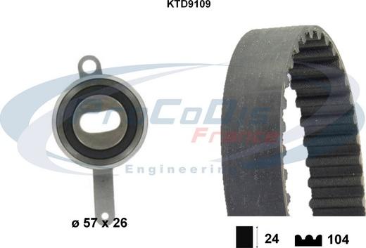 Procodis France KTD9109 - Timing Belt Set autospares.lv