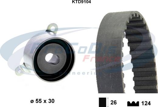 Procodis France KTD9104 - Timing Belt Set autospares.lv